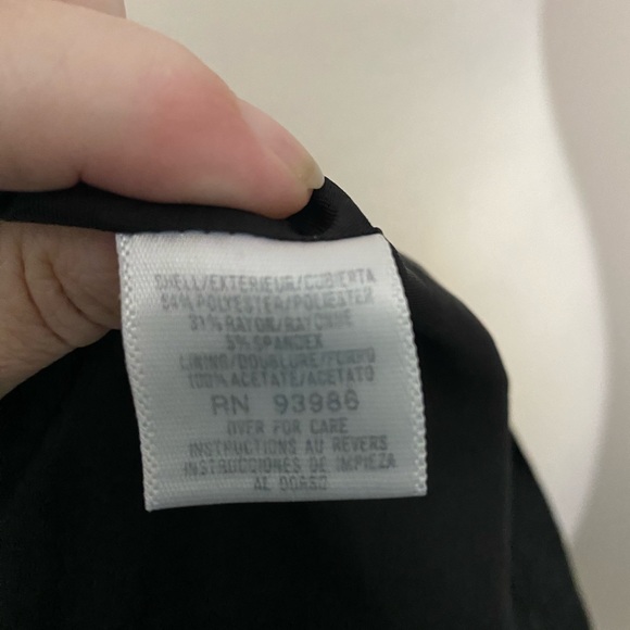 Petite Sophisticate stretch business office black midi dress skirt buckles 6 - Picture 10 of 12